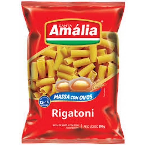 Macarrão Santa Amália 500g Com Ovos Rigatoni - Santa Amalia Imagem de Macarrão Santa Amália 500g Com Ovos Rigatoni