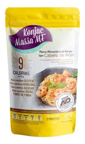 Macarrão Sem Gluten Cabelo De Anjo 4 X 270g Konjac Shirataki Imagem de Macarrão Sem Gluten Cabelo De Anjo 4 X 270g Konjac Shirataki
