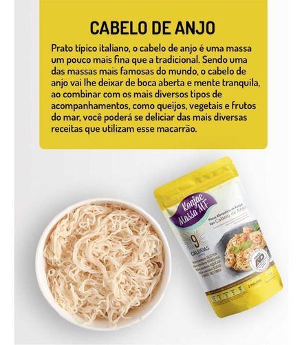 Macarrão Sem Gluten Cabelo De Anjo 4 X 270g Konjac Shirataki Imagem de Macarrão Sem Gluten Cabelo De Anjo 4 X 270g Konjac Shirataki