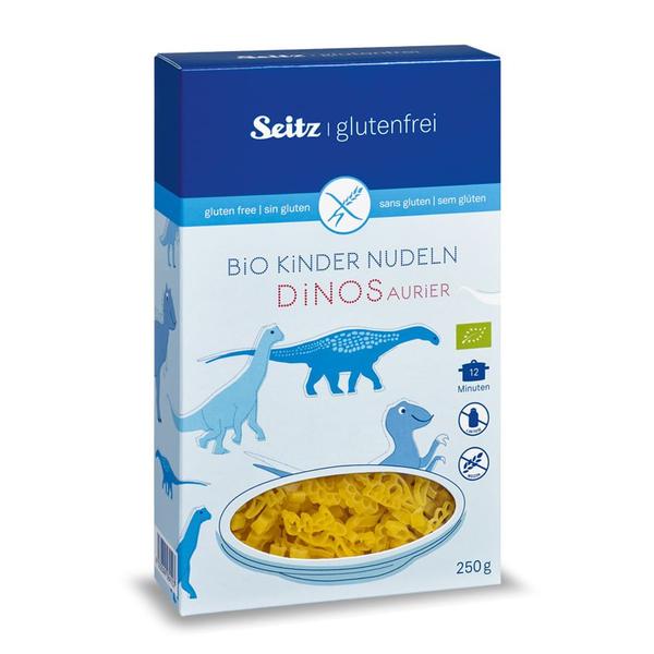 Macarrão Sem Glúten Dinossauros Seitz 250g Imagem de Macarrão Sem Glúten Dinossauros Seitz 250g