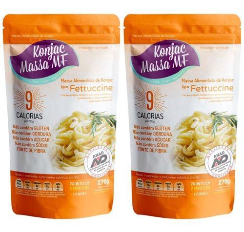 Macarrão Sem Gluten Fettuccine 2 X 270g Konjac Shirataki Imagem de Macarrão Sem Gluten Fettuccine 2 X 270g Konjac Shirataki