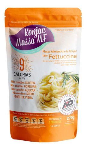 Macarrão Sem Gluten Fettuccine 2 X 270g Konjac Shirataki Imagem de Macarrão Sem Gluten Fettuccine 2 X 270g Konjac Shirataki