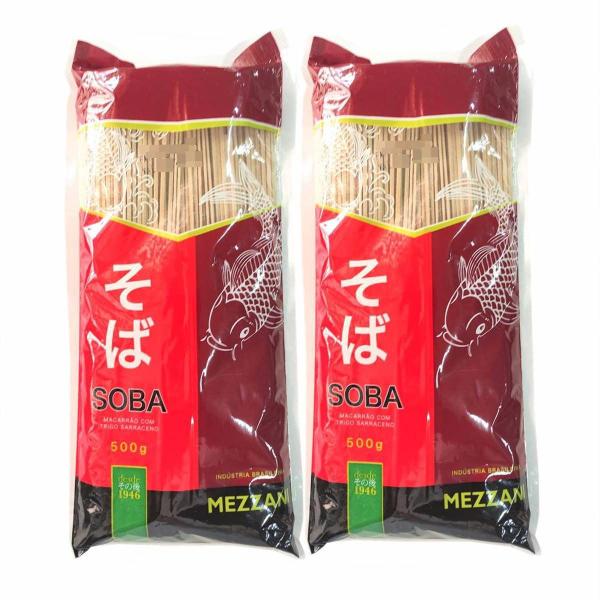 Macarrão Soba De Trigo Sarraceno Mezzani 500g - (Kit com 2) Imagem de Macarrão Soba De Trigo Sarraceno Mezzani 500g - (Kit com 2)