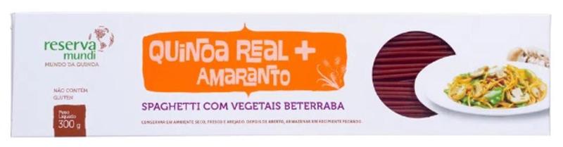 Macarrão Spaghetti Quinoa Vermelho 300g - Sem Glúten - Reserva Mundi Imagem de Macarrão Spaghetti Quinoa Vermelho 300g - Sem Glúten