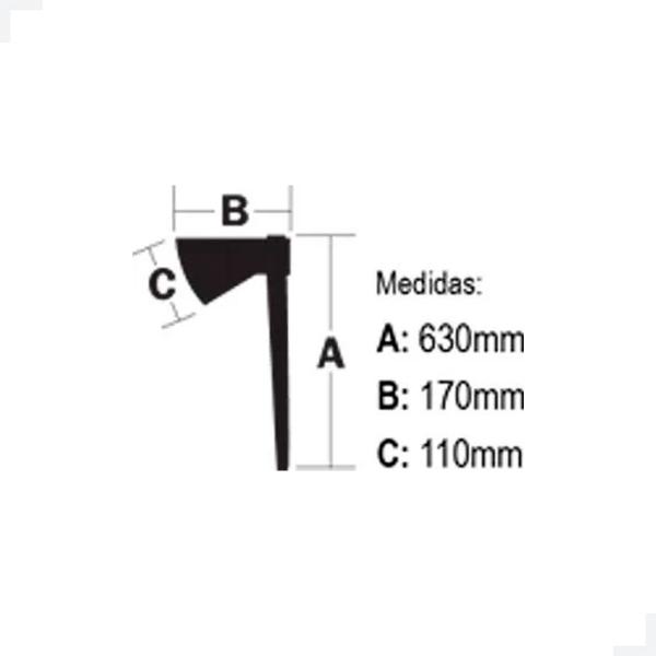 Imagem de Machado florestal para poda, desgalhe enleiramento Wenzel cabo ergonômico de 630mm