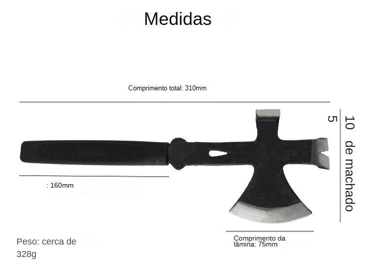 Imagem de  Machado Machadinha Aço Camping Pesca Aventura Caça Snel