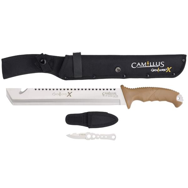 Imagem de Machete Camillus Carnivore X 18" - Lâmina de Titânio e Bainha de Nylon Balístico