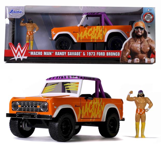 Imagem de Macho Man Randy Savage e 1973 Ford Bronco - Hollywood Rides - 1/24 - Jada