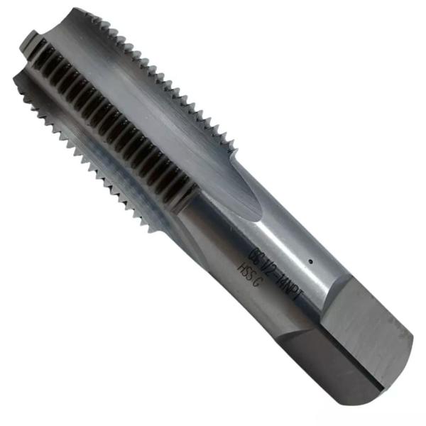 Imagem de Macho Para Tubo Aço Rápido Hss 1/2 X 14 - Rosca Standard Americana Cônica - (NPT) 108/A - Ansi - 1 Peça - OSG