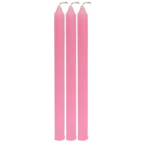 Imagem de Maço de 3 Velas Erê Ibeji Vela Palito Rosa Umbanda Candomblê