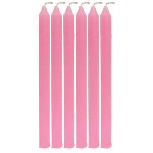 Imagem de Maço de 6 Velas Erê Ibeji Vela Palito Rosa Umbanda Candomblê