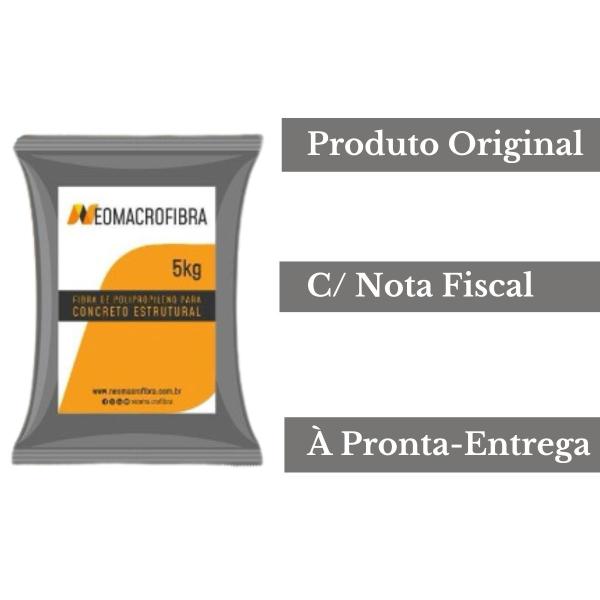 Imagem de Macrofibra De Polipropileno 5Kg P/ Concreto Neomacrofibra Premium