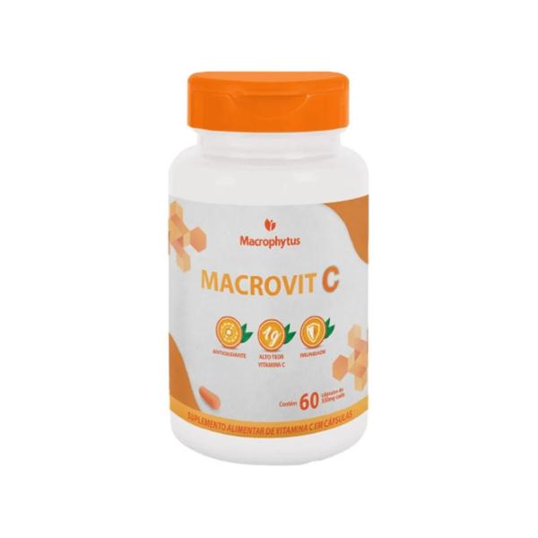 Imagem de Macrovit C Macrophytus 1g Concentrado 60 Capsulas- 3 Unidades  Macropytus 