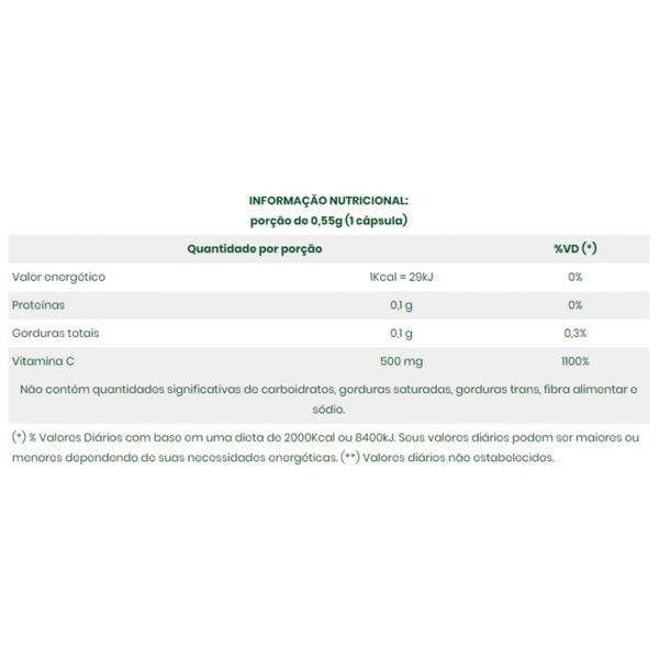 Imagem de Macrovit C Macrophytus 1g Concentrado 60 Capsulas- 6 Unidades  Macropytus 