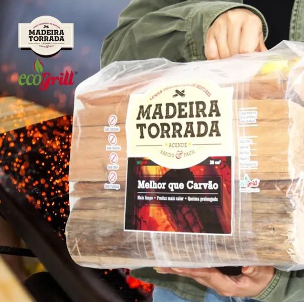 Imagem de Madeira eucalipto torrada ecogrill 7 kg