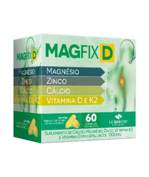 Imagem de Magfix D Com 60 Cápsulas Soft Gel - La San-Day - La San Day