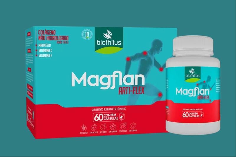 Magflan Arti-Flex C60 Cáps - Biofhitus Laboratorio Nut Imagem de Magflan Arti-Flex C60 Cáps
