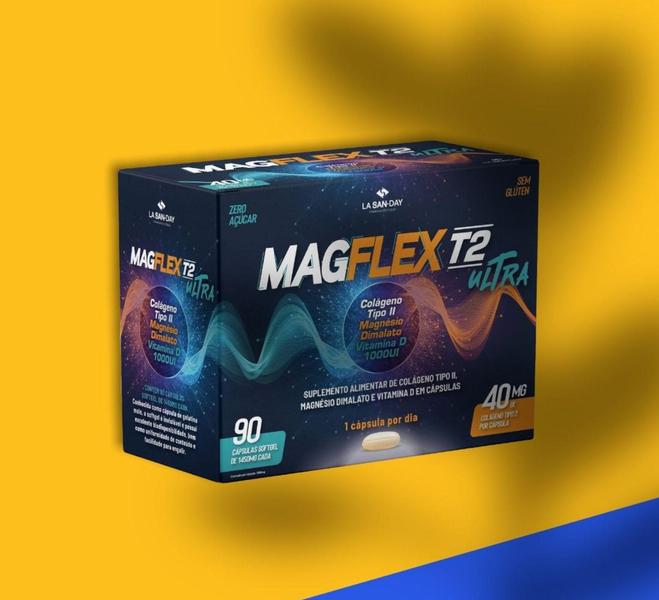 Imagem de Magflex T2 Ultra 60 Cápsulas ( Colágeno tipo II +Magnésio dimalato+Vitamina D )-La San-day