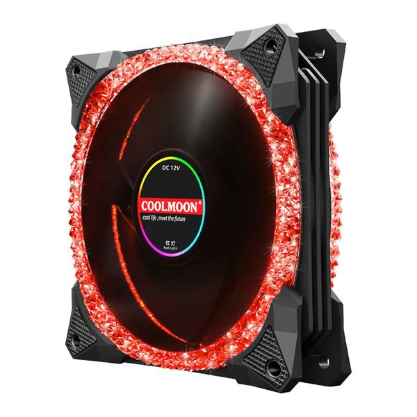 Imagem de Magic Diamond 120mm Argb Pwm Case Fan para sistema de refrigeração de computador PC, iluminação controlada por programa de suporte de 3 pinos 5v, ventilador de resfriamento silencioso Rgb