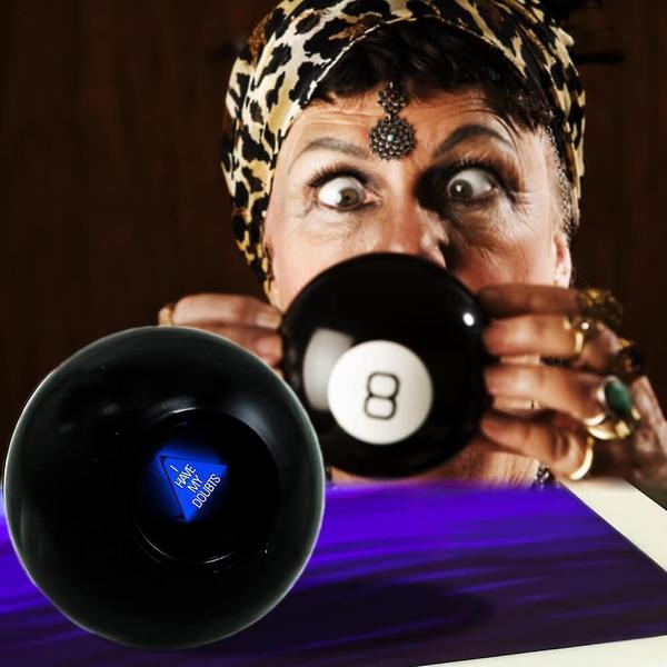 Imagem de Magic Fortune Teller Mystic 8 Ball Black para crianças a partir de 3 anos