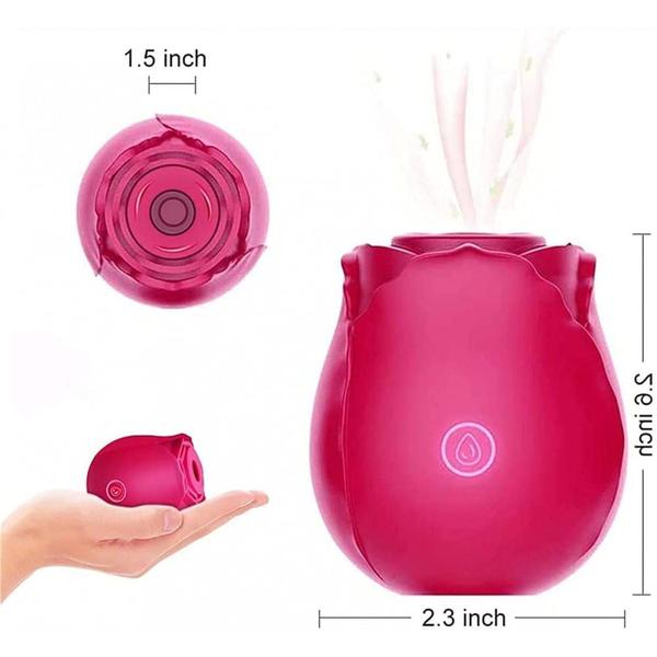 Imagem de Magic Rose Sugador De Clitóris Com Pulsação Em Forma De Rosa - Vermelho