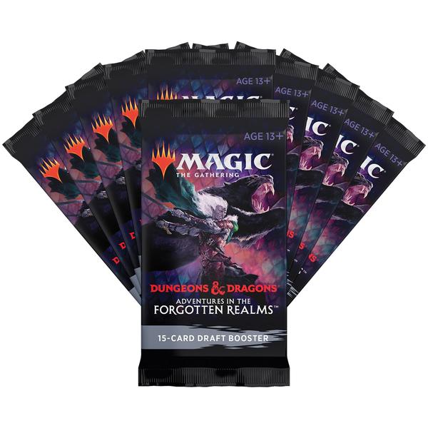 Imagem de Magic: The Gathering Adventures in The Forgotten Kingdomms Bundle  10 Reforços de Rascunho (150 Cartões Mágicos) + Acessórios