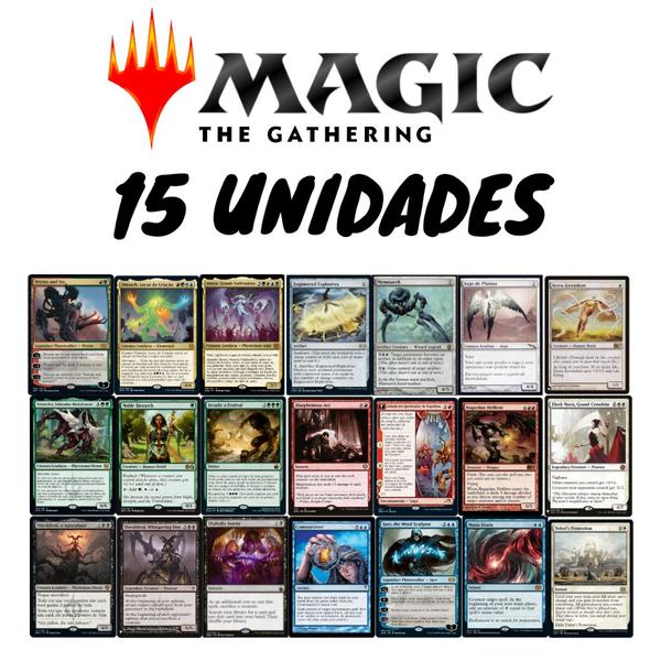 Imagem de Magic The Gathering Lote Cartas Raras Ou Miticas Original. Escolha a cor (Branco,Verde,Preto,Vermelho,Azul,Artefato) - 1