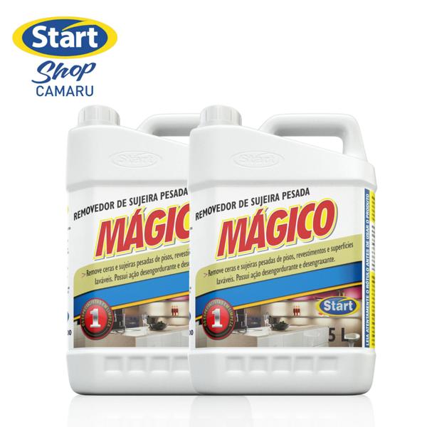 Imagem de Mágico Removedor de Sujeira Pesada e Ceras 5L Start - Kit com 2 Unidades 5L