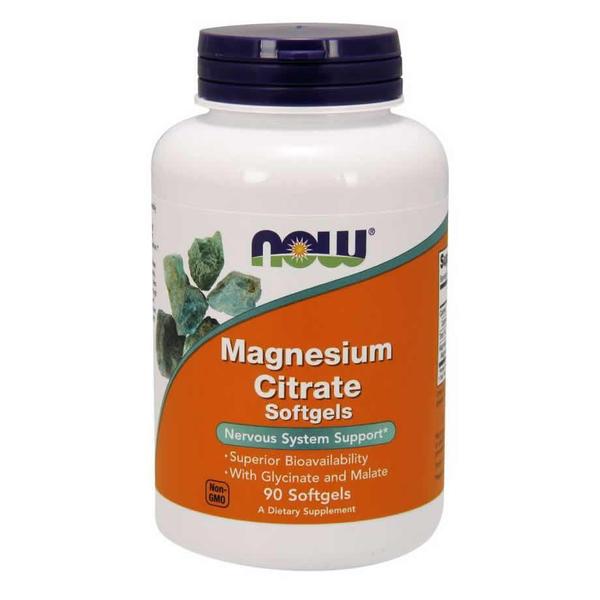 Imagem de Magnesio Citrate  Magnesium Citrato 400mg  90 Softgels - NOW FOODS Importado