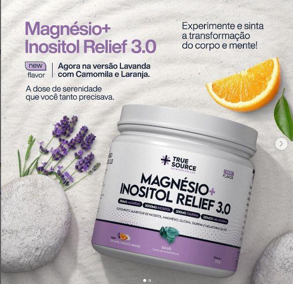 Imagem de Magnesio + Inositol Refief 3.0 Sabor Camomila e Lavanda de 350g-True Source