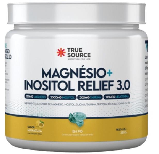 Imagem de Magnésio + Inositol Relief 3.0 Sabor Maracujá de 350 g-True Source 