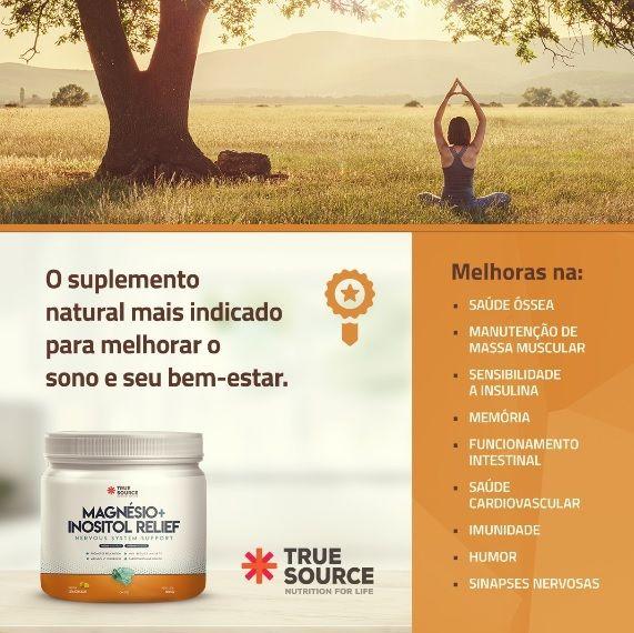 Imagem de Magnésio + Inositol Relief 3.0 Sabor Maracujá de 350 g-True Source 