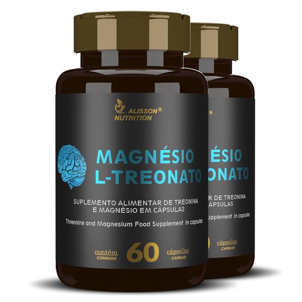 Imagem de Magnésio L Treonato Threonine and Magnesium Supplement in 120 capsules - Alisson Nutrition