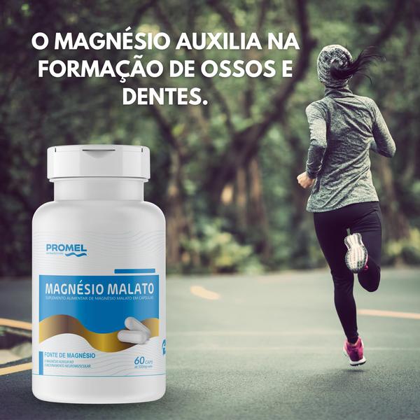 Imagem de Magnésio Malato 60 Caps 500mg Promel