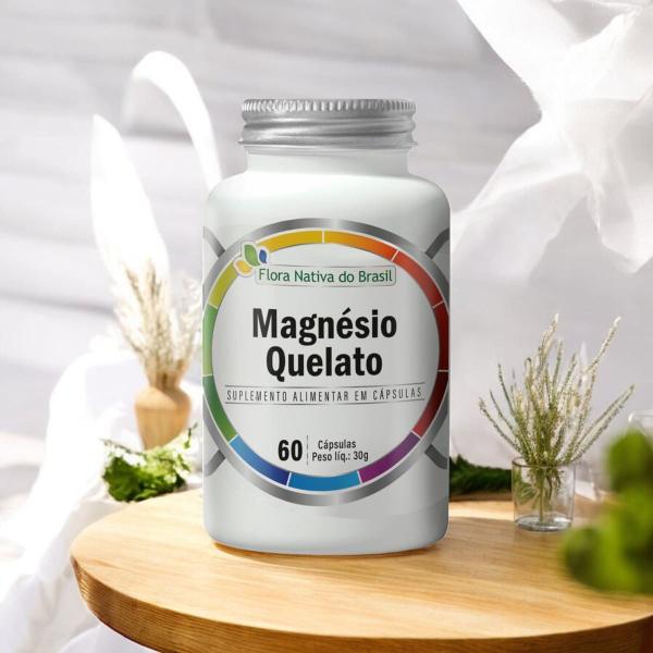 Imagem de Magnésio Quelato 500mg 60 Cápsulas - Flora Nativa