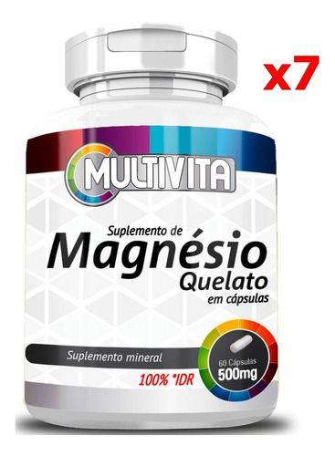 Imagem de Magnésio Quelato 500mg 7 X 60 Cápsulas - Flora Nativa