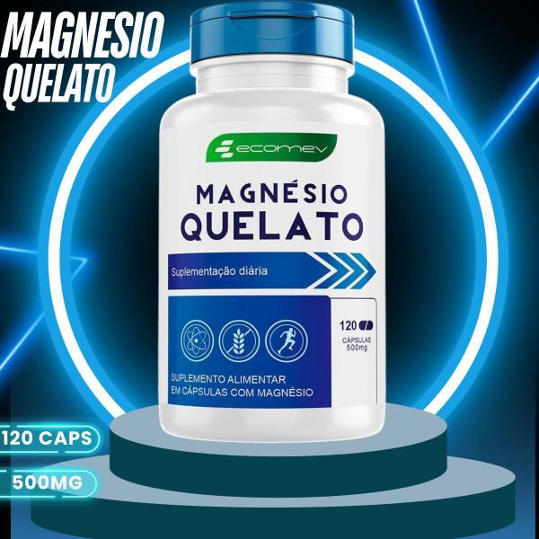 Imagem de Magnésio Quelato Ecomev - Absorção Superior - 180 Cápsulas