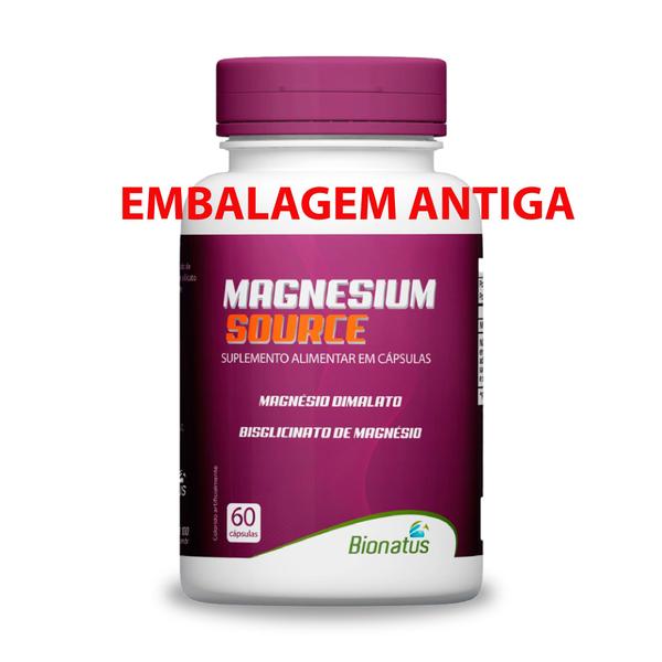 Imagem de Magnesium source magnesio puro 900mg 60caps bionatus