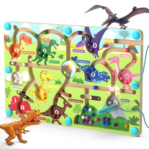 Imagem de Magnetic Color and Number Maze Airbition Dinosaur 3+ Years