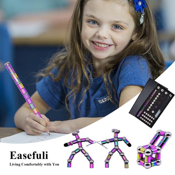 Magnetic Fidget Pen Easefuli Upgrade para meninos e meninas Imagem de Magnetic Fidget Pen Easefuli Upgrade para meninos e meninas
