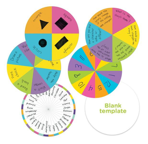 Imagem de Magnetic Spin Wheel Educational Insights Jumbo para sala de aula