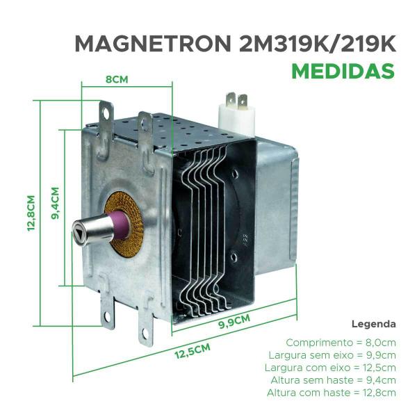 Imagem de Magnetron P/ Micro-ondas Om75p(31) 2m210-m1 = 2m319k / 2m219k