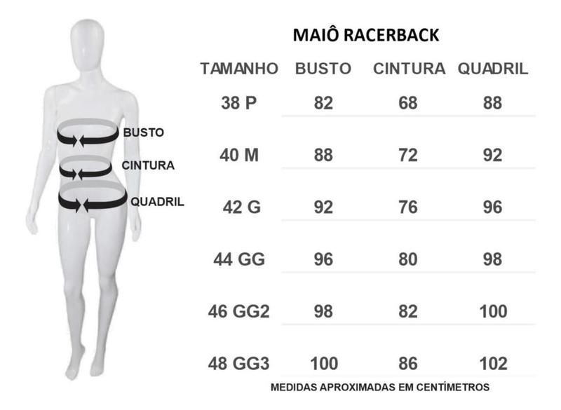 Imagem de Maiô Natação Speedo Racerback Hidroginástica Adulto Lycra XtraLife - Plus Size