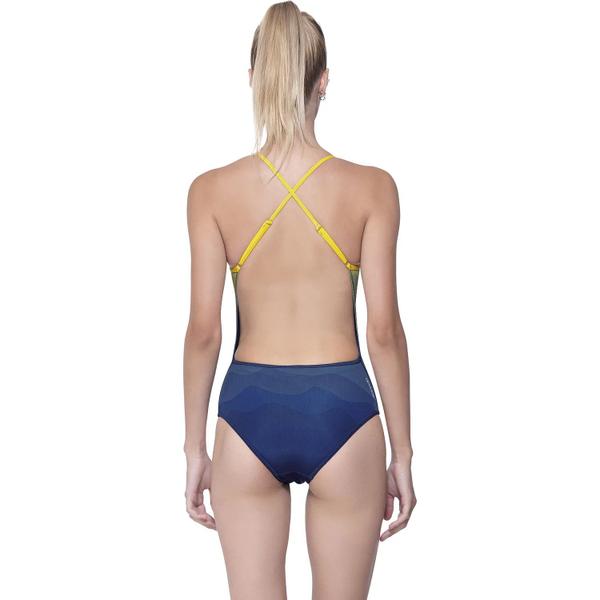 Imagem de Maiô Speedo New Cross Waves Amarelo