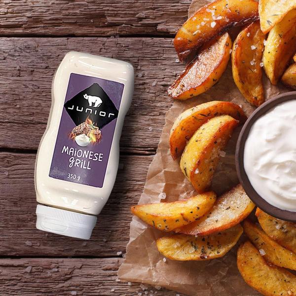 Maionese Grill Defumada Baconnaise Junior Kit 3 Frascos Imagem de Maionese Grill Defumada Baconnaise Junior Kit 3 Frascos