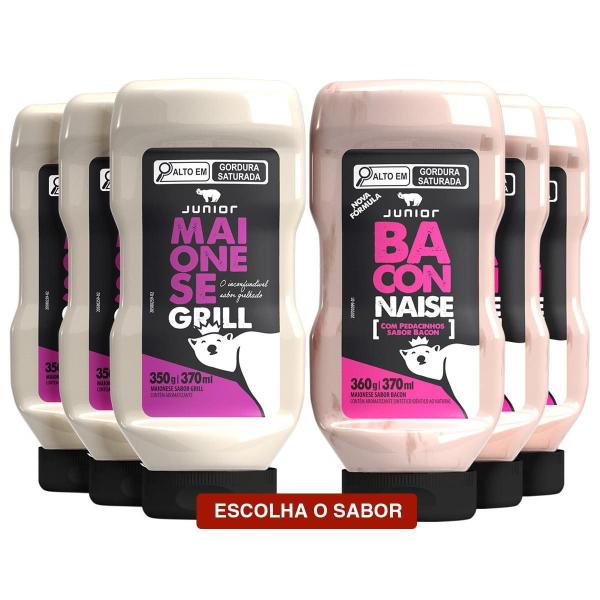 Maionese Grill Defumada Baconnaise Junior Kit 3 Frascos Imagem de Maionese Grill Defumada Baconnaise Junior Kit 3 Frascos