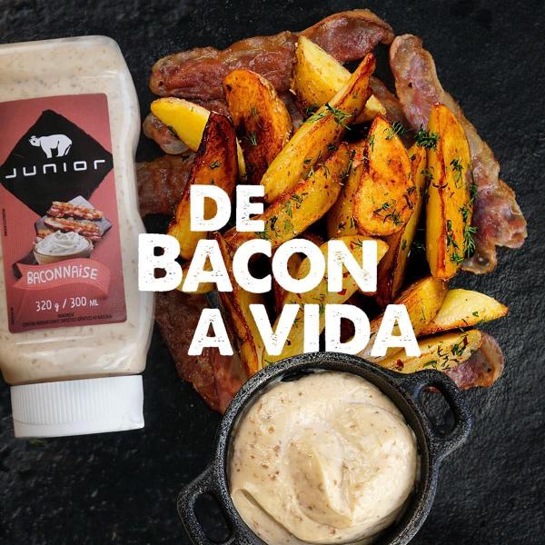Maionese Grill Defumada Baconnaise Junior Kit 3 Frascos Imagem de Maionese Grill Defumada Baconnaise Junior Kit 3 Frascos