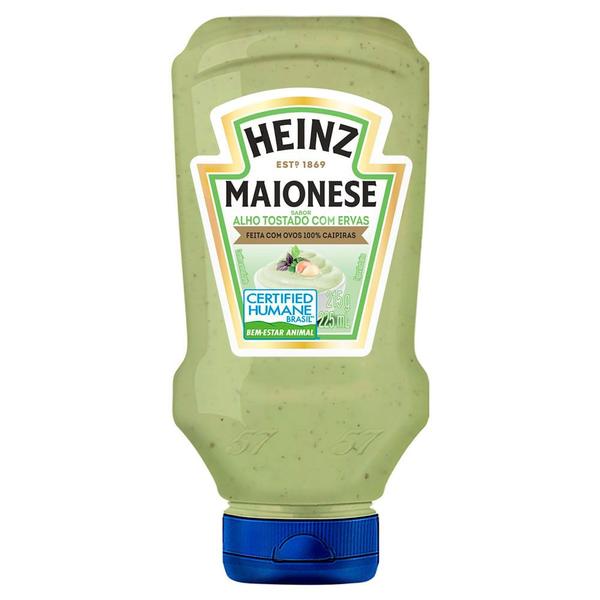 Imagem de Maionese Heinz Alho Tostado com Ervas Squeeze 215g