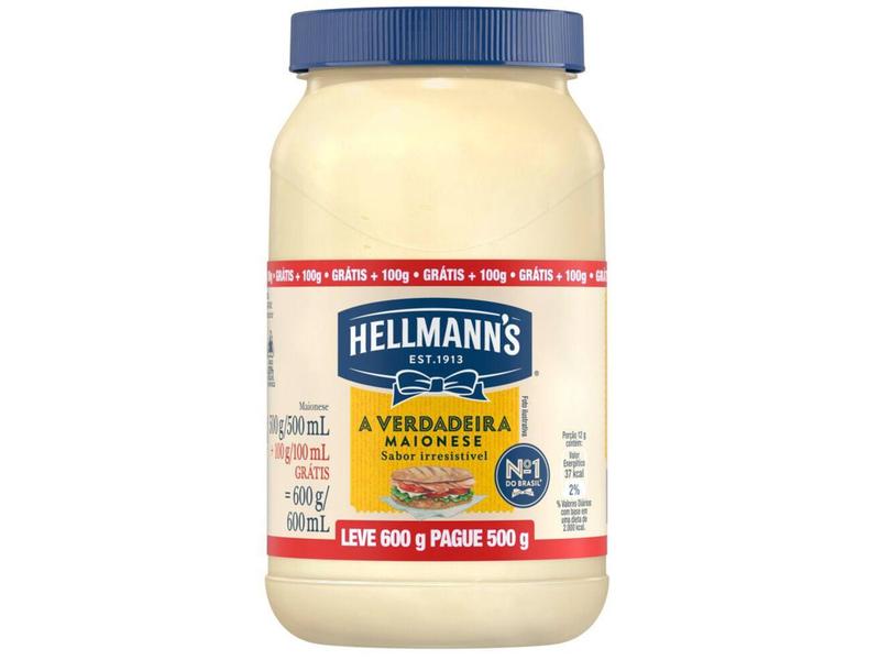 Imagem de Maionese Hellmanns Tradicional 600g