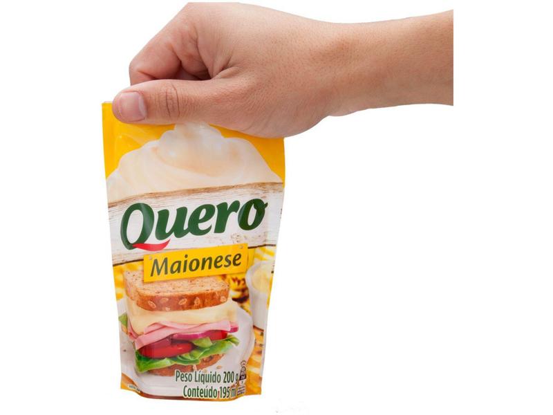 Maionese Quero Tradicional Sachê 200g Imagem de Maionese Quero Tradicional Sachê 200g